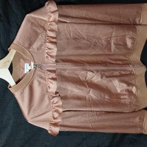 Maison Jules Satin Bomber Jacket